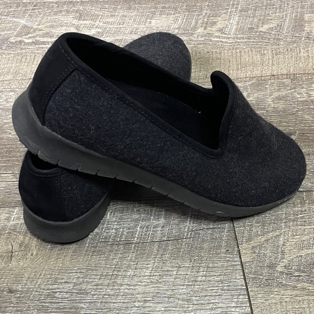 Lands End Comfort Step Wool Blend Slip On Loafers Black Womens 7D - Picture 5 of 7